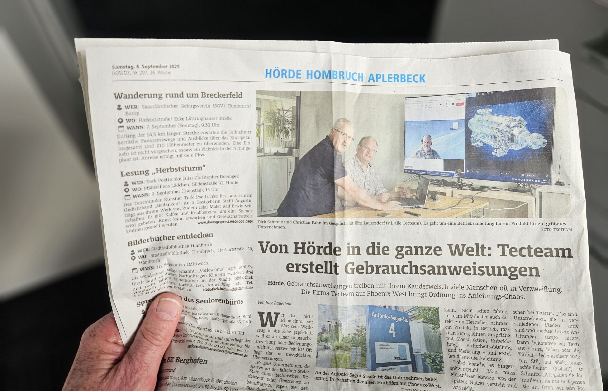 tecteam in der Presse